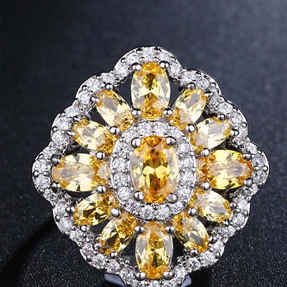 .925 Sterling Silver 5 Carat Brazilian Citrine